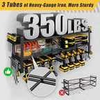 Power Tool Organizer Wall Mount, 350LBS Capacity, 3 Tier, 8 Drill Holders - Image 3