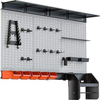 TORACK Pegboard Wall Organizer Kit 48x24 in, Garage Metal Tool Pegboard by TORACK