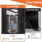 KIMBORA 2 Packs Narrow Over the Door/Wall Shoe Organizer, Small Hanging Shoe Rack for Closet with Clear Mesh Pocket for Bathroom, RV, Pantry, Camping (Black) - Image 4