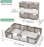 Kitstorack 2 Pack Plastic Under Bed Storage Bins with Lids and 8 Pre-installed Wheels,Rolling Low Rrofile Under bed Containers Box for Clothes Shoes, 37.8 Qt, Long, Clear, Flat, Large - Image 5