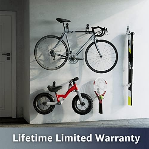 COCOYA Garage Hooks 11.8" Long with 2 Extension Storage Straps (4 Pack) - Image 4