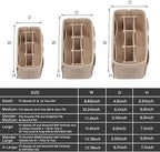 ZTUJO Purse Organizer Insert, Felt Bag Organizer For Handbag Purse Organizer,13 Colors, 6 Size (Large, Beige) - Image 2
