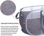 Pop Up Laundry Hamper，with Durable Handles collapsible laundry basket，Easy to Open and Fold for college Dorm,kids room，travel (blue+gray)… - Image 4