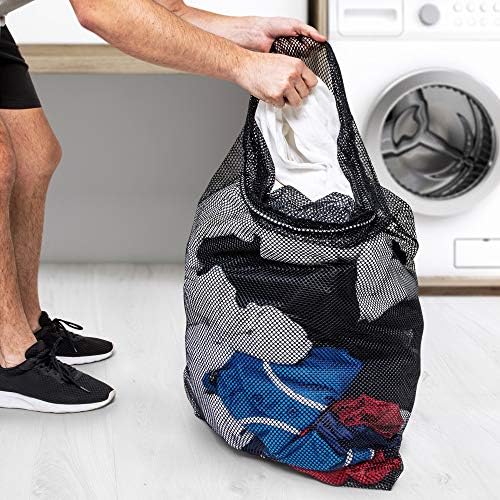 Champion Sports Mesh Equipment Bag – Heavy-Duty Nylon Drawstring Bag with Lock & ID Tag, Breathable Storage Sack for Balls, Swim Gear, Laundry & Toys, Multiple Sizes & Colors - Image 6