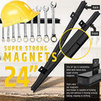 HMmagnets 24" Heavy-Duty Magnetic Tool Holder (Upgraded Version) - Extremely Powerful Magnetic Pull Force to Hold Heavy Tools - Professional Space-Saving Magnetic Bar - Tool Organizer Rack/Strip - Image 3
