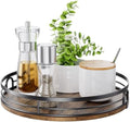 LAMU 12'' Lazy Susan Turntable Organizer for Cabinet, Round Wood Lazy Susan for Table Top, Countertop, Kitchen, Pantry, Spice, Bathroom Vanity, Decor by YourHome-OrganizationHelper