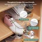 Clear 10 Pack Shoe Slot Organizer, Shoe Stacker Organizer Holders for A Pair of Shoes, Adjustable Thickening Double Layer 50% Shoe Space Saver Rack Storage for Closet (clear, 10 Pack) - Image 5
