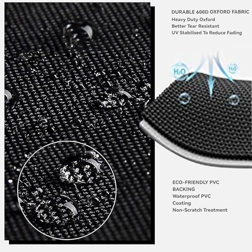 Outdoor Patio Square Table Cover 36 inch Black - Image 3