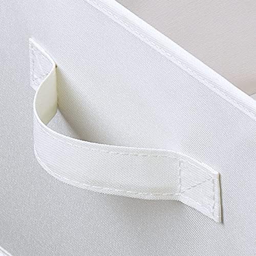 HOONEX Storage Bins with Lids for Organizing, Pack of 2, Storage Boxes with 2 Carrying Handles and Sturdy Heavy Cardboard, 16.5" L x 11.8" W x 7.5" H for Shoes, Books, Clothes, Nursery, White - Image 6