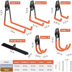 Garage Hooks, Anti-Slip Heavy Duty Wall Mount Hooks, 42-Pack - Image 2