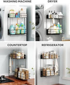 Nieifi Magnetic Shelves for Washing Machine, Magnetic Laundry Organizer - Image 6