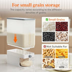 Lifewit Rice Dispenser 25 Lbs, Airtight Storage with Measuring Cup, Clear - Image 6