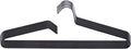 Non-Slip Metal Clothes Hangers - 5 Pack, Space-Saving Short Neck Hangers for T-Shirts, Dresses, Tank Tops, Jackets (Black) by SHIMOYAMA