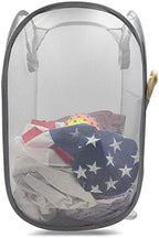 Sturdy Mesh Laundry Hamper Basket Bag,collapsible Pop up for Laundry Room by HONOMA