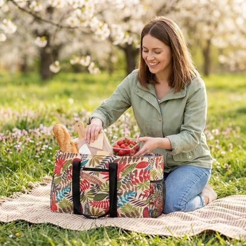 Extra Large Utility Tote Bag - Reusable Grocery Bags Foldable Heavy Duty - Image 2