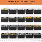 INCLY 320PCS Pegboard Accessories Organizer Kit with Peg Borad Hooks & Bins - Image 6