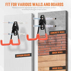 TONDA Garage Hooks, 20 Pack Wall Storage Hooks for Bike, Ladder and Tools - Image 4