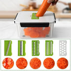 5 PCS Large Fruit storage Containers for Fridge with Colanders and Choppers - Image 3