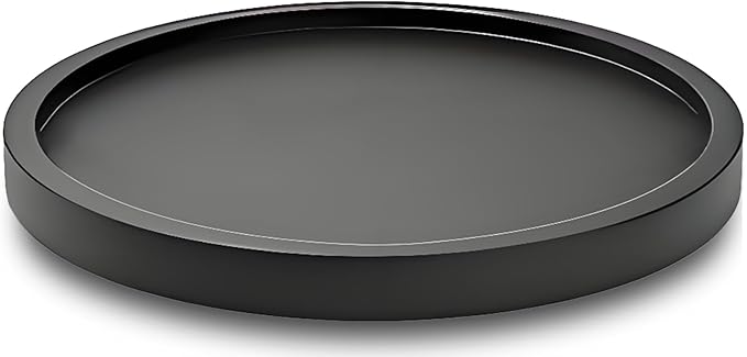 14" Black Bamboo Lazy Susan Organizer Kitchen Turntable for Cabinet Pantry Table Organization - Image 6