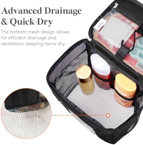 Lifewit Mesh Shower Caddy, Hanging Bathroom Organizer with PVC Phone Bag - Image 5
