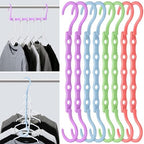 Mr. Pen- Space Saving Hangers, 8 pcs, 360° Rotating Hooks | Magic Cascading Hanger Organizer with 5 Enclosed Slots, Closet Organizers and Storage for Clothes by MrPen