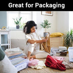 T Shirt Bags 3 Mil Thick, 5 Sizes 12x16" 10x13" 8x10" 12x8" 10x7" Pack of 25, Resealable Zip Packaging Poly Bags Durable for Business Packing Shipping Travel, Frosted, with Vent Hole - Image 4