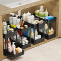 Sevenblue 4-Pack 2-Tier Under Sink Organizer with Pull Out Drawers by Sevenblue
