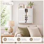 HAYOFAMY 3-Tier Wall Bathroom Storage Cabinet 7.9" D x 15.7" W x 15.7" H - Image 4