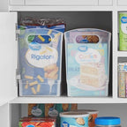 Modern Narrow Organizer Storage Bin, Clear Plastic Household Storage Container for Kitchen Pantry storage, Under Sink Bin, Bathroom/Laundry Room - Made In USA - 2 Pack (Narrow - 13” X 9” X 6”) - Image 4