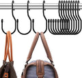 24-Pack Purse Hangers for Closet, Large 5-inch Twist Design Hooks for Bags, Purses, Handbags, Belts, Scarves, Hats by DHYLRICHER