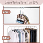 Mr. Pen- Space Saving Hangers, 16 pcs, 360° Rotating Hooks | Magic Cascading Hanger Organizer with 5 Enclosed Slots, Closet Organizers and Storage for Clothes - Image 6