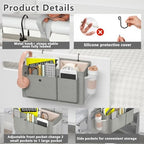 Bedside Caddy Bedside Storage Hanging Organizer for Bunk Dorm Bed Rail - Image 4