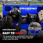 PowerNet Ultimate Coaching Team Bundle, Dugout Organizer for Baseball & Softball, Team Equipment Organizer, Hanging Bat Bag & Baseball Glove Helmet Holder, Dry Erase Magnetic Lineup Board - Image 5