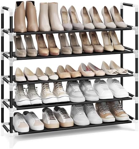 SONGMICS 5-Tier Shoe Rack, Shoe Storage for Hallway Closet by SONGMICSbySONGMICSHOME
