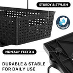 Simple Houseware 2 Tier Pull-Out Sliding Drawer Under Sink Storage, Black - Image 5