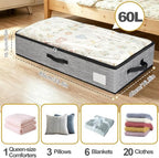 2 Pack Under Bed Storage Containers with Handles & Label Holder - Image 2