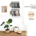 Mkono Hat Organizer, Metal Hat Rack for Wall Storage Holds 20 Caps Set of 2 - Image 3