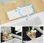 Cisily Sponge Holder for Kitchen Sink, Sink Caddy Organizer with High Brush Holder, Kitchen Countertop Organizers and Storage Essentials, Rustproof 304 Stainless Steel (Rose Gold, 9.25″) - Image 5
