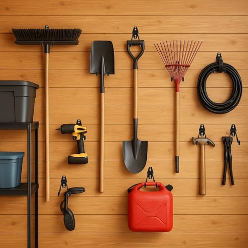 4 Pack Garage Hooks Heavy Duty, Garage Tool Organizer Wall Mount - Image 6