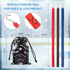 TUYUU 4PCS Hockey Equipment Drying Rack Set, 15 Adjustable Hooks Hanger - Image 2