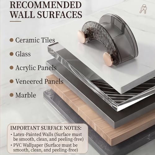 Arch Purse Hanger for Wall, No Drill Adhesive Bag Hooks for Closet & Entryway, Heavy Duty Wall Mounted Organizer Holder for Handbags, Backpacks, Headphones & Hats (2 Pack - Burgundy Red) - Image 5