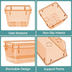25 PCS Plastic Drawer Organizer Set, Makeup Organizers and Storage Bins - Image 3