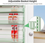 SNTD 8 Tiers Over the Door Organizer, 17" W x 6" D x 69" H, Green - Image 4