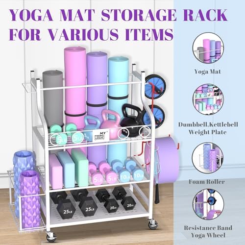 Mythinglogic Home Gym Rack for Dumbbells, Yoga Mats and Workout Equipment - Image 2