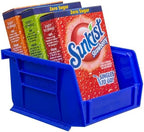 Akro-Mils 30210 AkroBins Plastic Storage Bins, Space-Saving Stackable Bins for Garage, Pantry, Craft Organization, 5" x 4" x 3", Blue,(Pack of 24) - Image 6