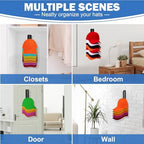 MAGTSMEI Hat Rack for Wall, 2 Packs Hat Organizer for Baseball Caps Adhesive Hat Hooks Hold Up to 32 hats, Hat Storage Display Hat Hanger Holder for Door Closet, Patent Pending - Image 5