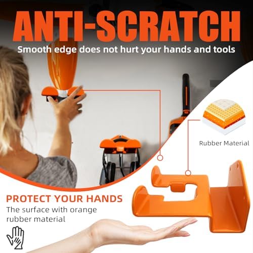 Weedeater Hanger, 3 Pack Weed Eater Hanger for Wall, Weed Wacker Holder - Image 4