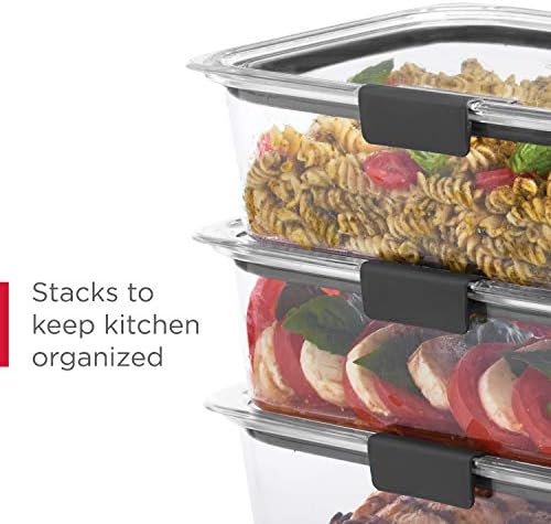 Rubbermaid Brilliance Food Storage Containers, 14 Piece Plastic Containers with Lids, BPA-Free, Leak Proof, Clear - Image 6