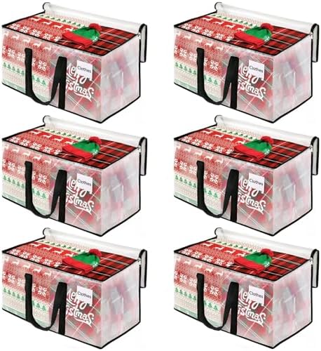 BlissTotes Moving Bags, 93L 6-Pack Storage Bags, Moving Boxes | Moving Box Heavy Duty Extra Large, Moving Totes with Zipper, Large Packing Bag with Reinforced Handles, Packaging Moving by BlissTotes