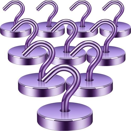 Neosmuk Magnetic Hooks Steel Tube Design for Cruise,130lb+ Purple,10 Pack by Neosmuk